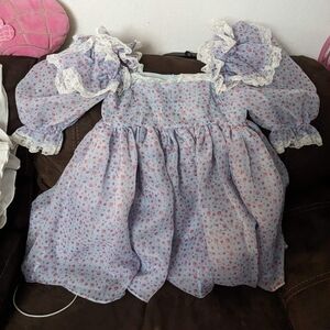EUC XL Chateau Rose Sugarfrill Dress